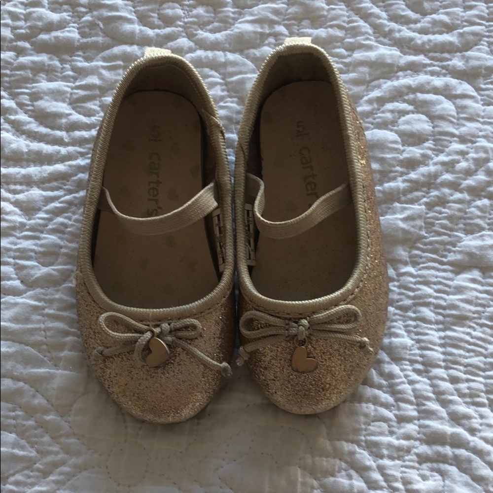 Carters gold flats size 5